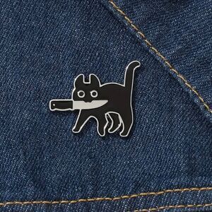 Bad Kitty Cat Brooch
